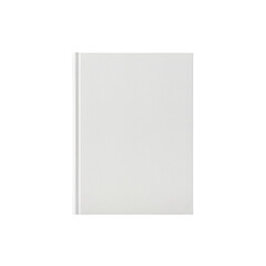 Blank white vertical textured hardcover book mockup