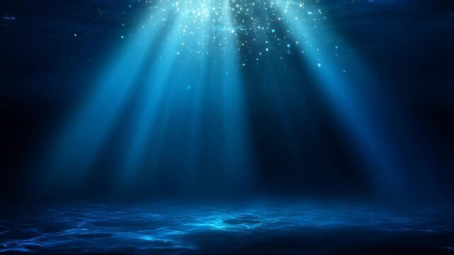 海底から見上げる：生命、神秘、静寂をイメージしたバックグラウンド動画