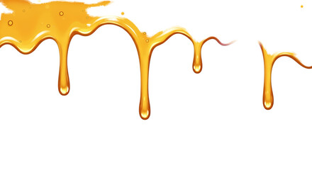 Golden Honey Drips Amber Flowing Sweet Liquid Amber Background