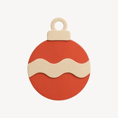 Obraz premium Festive ornament with wavy design.