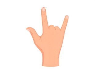 Obraz premium Cartoon illustration of a human hand gesturing the 