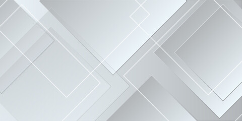 Fototapeta premium Modern style abstract background design with layered transparent geometric shapes.