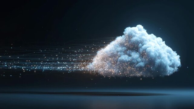 クラウドとデータの連携や保管のイメージ動画