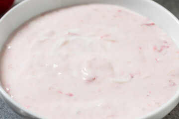 Sweet Healthy Strawberry Yogurt