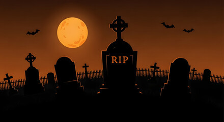 halloween night scene