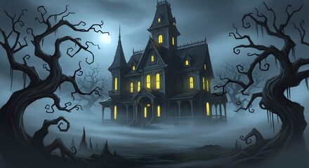 halloween night background