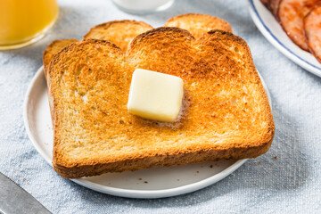 Homemade Buttered Toast for Breakfast