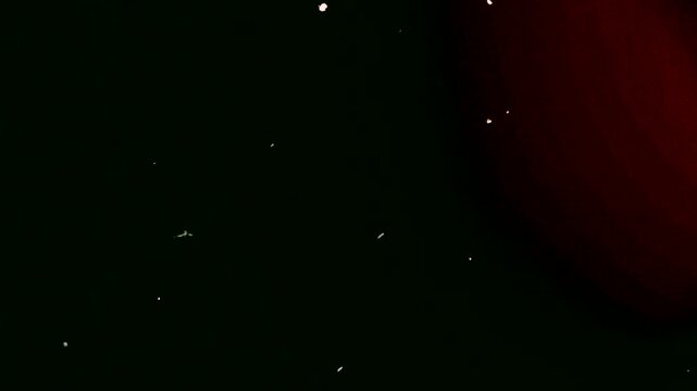 Damaged old film light leak