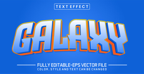 Galaxy font Text effect editable