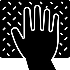 Obraz premium Solid Glyph Texture Icon