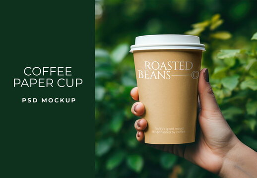 Coffee Cup Mockup Design PSD