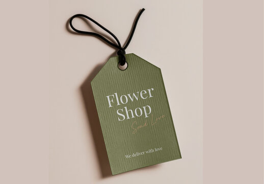 Elegant Label Mockup Design PSD