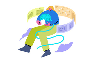 Human and AI Collaboration with Data Visualization