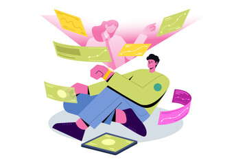 Virtual Data Analysis and Augmented Reality Concept