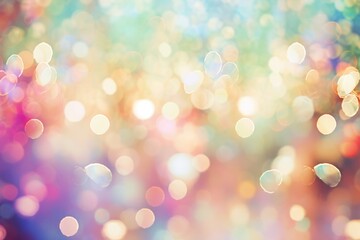 Obraz premium Rainbow pattern bokeh effect background light backgrounds outdoors.