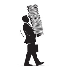 a_man_carrying_a_stack_of_papers_3_traced