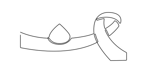 World diabetes day vector image design illustration stock illustration, Continuous one line drawing hand using glucometer for checking blood sugar level. World diabetes day concept. Single line draw