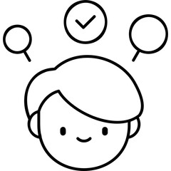 Line Art Responsibility Icon
