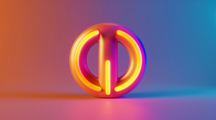 3D render icon  8K Abstract 3D render clay style isolated on pure solid background of innovation Pop Art 3D