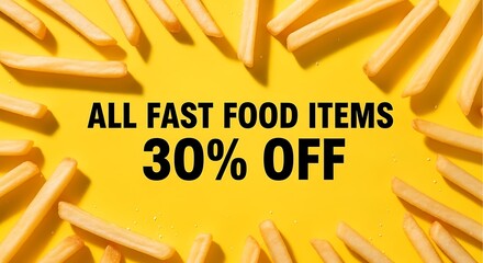 Craving delicious fries and savings? Grab all your favorite fast food delights with an amazing 30% discount today and satisfy those hunger pangs for less!