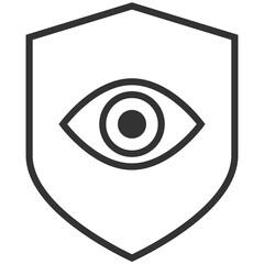 black outline eyecare icon