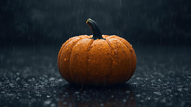 “Jack-o’-Lantern in the Rain”