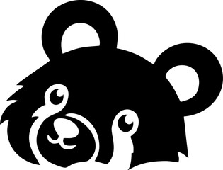 Modern professional grizzly bear logo for a sport team
Bear head outline silhouette cut out vector sticker with Simple Geometric Design of Bear Head and Bear head mascot vector for emblem design Masco