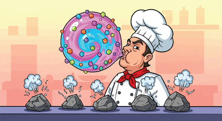 Culinary Alchemy Chef Transforms Rocks into Sweet Bubble