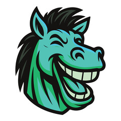 Laughing Horse Mascot 