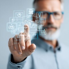 Empowering sme growth through visionary technology modern office digital interaction innovative environment