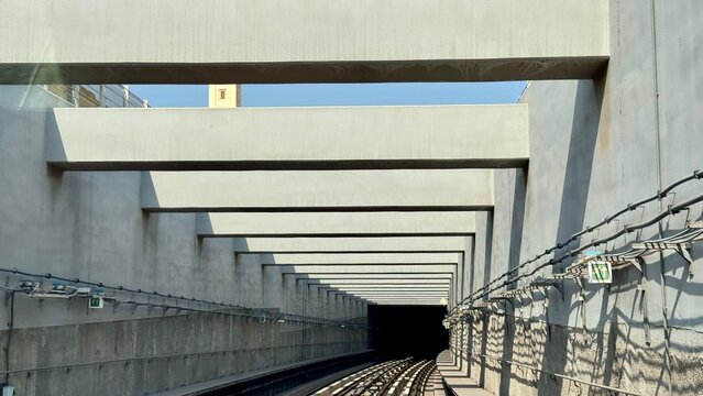  skyscrapers of Dubai along Sheikh Zayed Road. The towering buildings and modern architecture highlight the city's urban development.The vibrant colors and diverse cityscapes highlight the beauty of u
