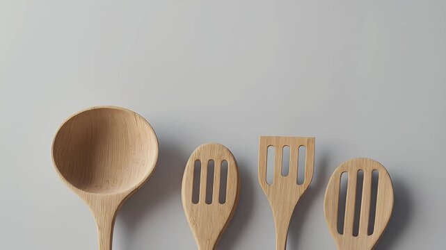 Wooden Kitchen Utensils.