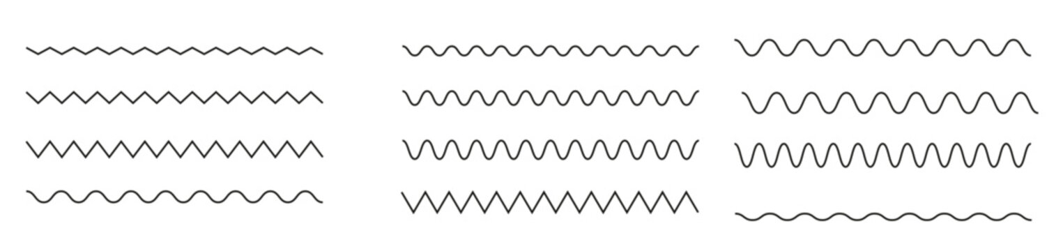 wavy and zigzag lines pattern with ripples and squiggly