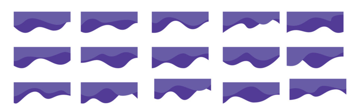 wavy shape header abstract design banner border curve