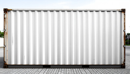 White iron container for shipping purposes