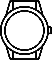 Minimalist wristwatch isolated on transparent background, a sleek and modern timekeeping device with a clean design, perfect for a minimalist lifestyle