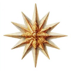 Vintage ornate starburst illustration.