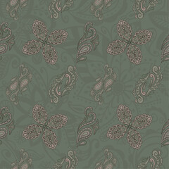 Curley paisley design pattern