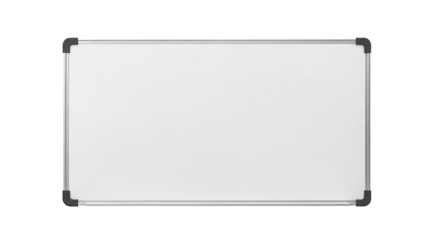 Blank white board for presentation and brainstorming isolated PNG with Transparent Background