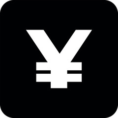 Japanese yen currency icon
