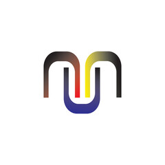 Modern Linked Letter Logo Design Concept