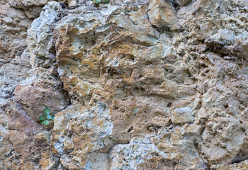 The structure of natural rock formations in a mountainous area is suitable for background screensavers and design works .