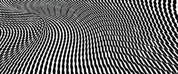 Wavy gradient halftone dots pattern texture background
