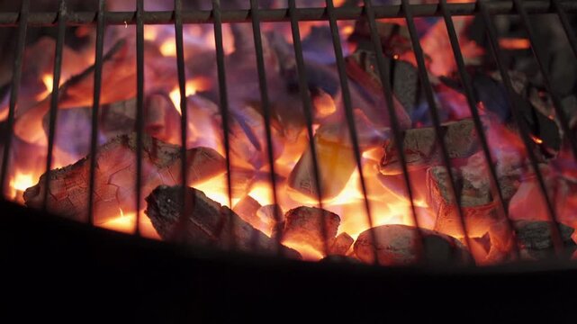 Cole burning red in the grill