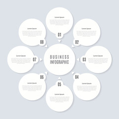 8 Step Infographics Design Template
