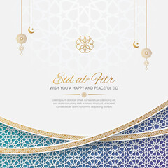 Eid al Fitr Mubarak Islamic social media post template