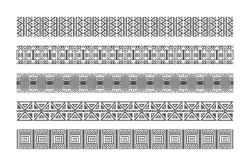 Ethnic style lace pattern border background in collection