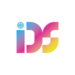 IDS DS MS abstract letter logo design. This logo is designed by three abstract letters.
