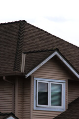 Brown shingled roof