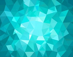 Obraz premium Abstract geometric pattern in shades of blue and turquoise